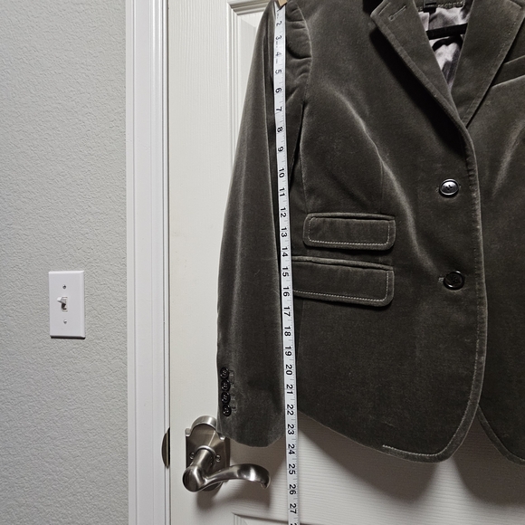 J. Crew Schoolboy Velvet Blazer Brown/Gray Color - Women's Size 4 - Picture 6 of 11